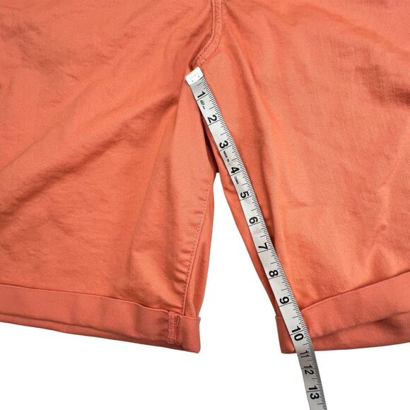St John’s Bay Bermuda Shorts Womens 28W Orange Bright Colorful Stretch Casual - Picture 5 of 13
